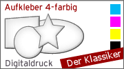 Aufkleber und sticker drucken