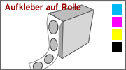 Druck Aufkleber Rolle