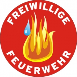 Feuerwehr Aufkleber Rund