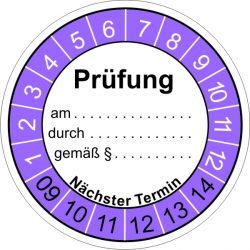 Pr�faufkleber Allgemein