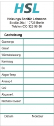 Wartungsaufkleber