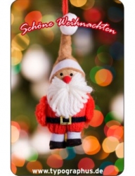 Weihnachtsaufkleber abgerundete Ecken
