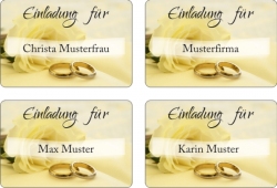 Aufkleber mit Namen