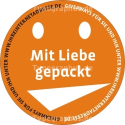 Produktaufkleber rund