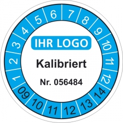P�rfplakette mit Pr�fnummer / Seriennummer