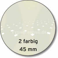 Siebdruck Aufkleber rund 45 mm 2-farbig | Ab 500 Stk.