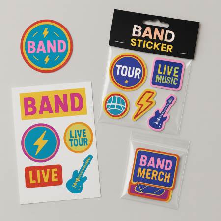 Band Aufkleber drucken lassen