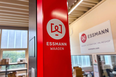 Maschinen Aufkleber mit Logo Säulen-Waage
