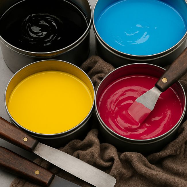 Sonderfarben für Aufkleber im Offset