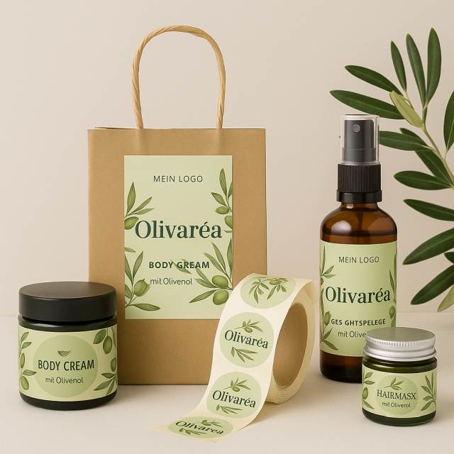 Etiketten für Beautyprodukte