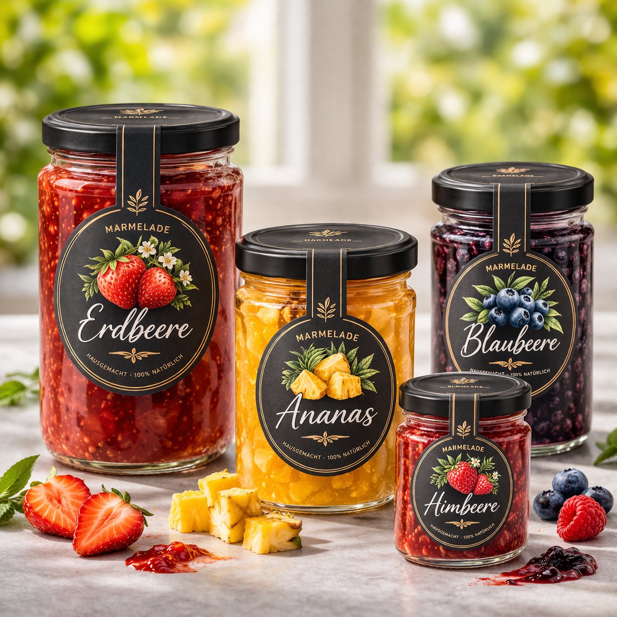 Siegeletikett auf Marmeladengläsern – Gewährverschluss Etikett individuell bedruckt