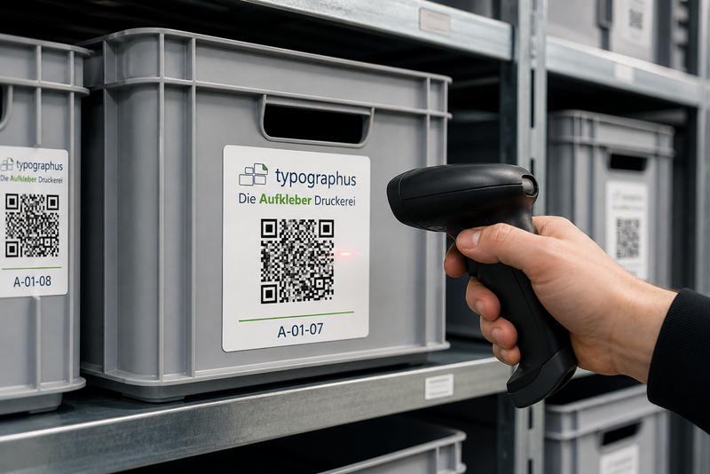 QR-Code Etiketten für Inventar