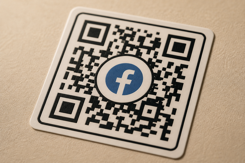 QR-Code Aufkleber mit Logo-Integration