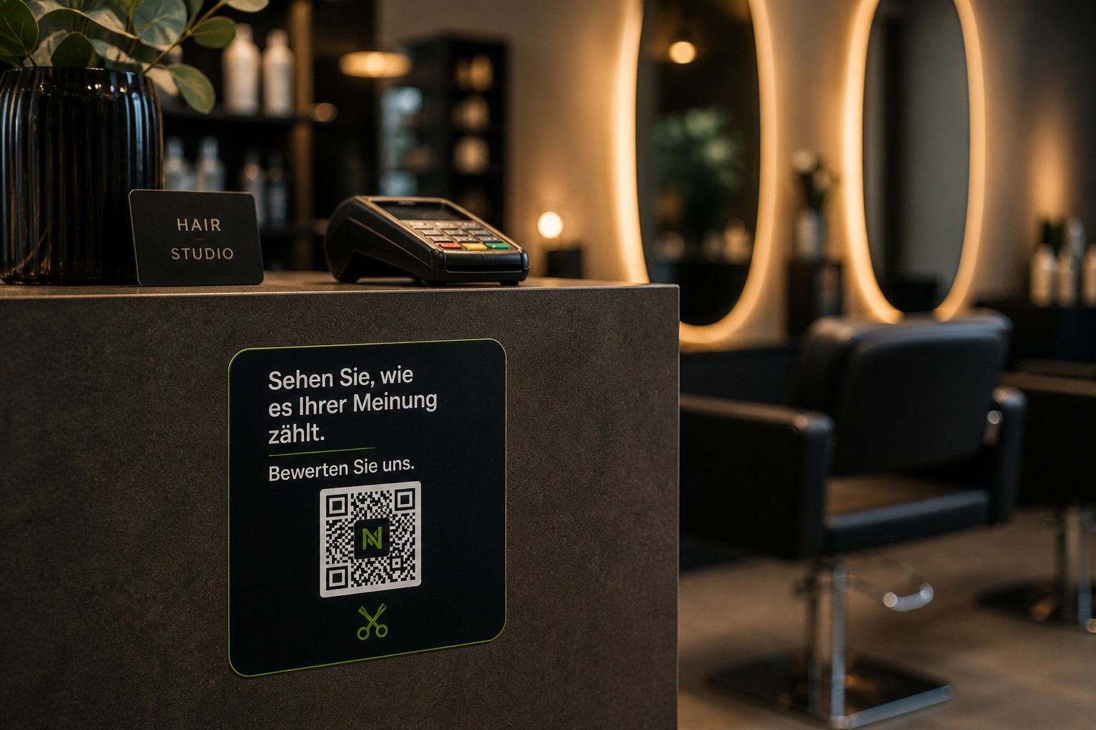Bewertungs-QR-Code für Dienstleister