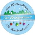 Weihnachtsaufkleber - Auf Wunsch mit Logo oder individuellem Text