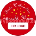 Weihnachtsaufkleber - Auf Wunsch mit Logo oder individuellem Text