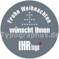 Weihnachtsaufkleber - Auf Wunsch mit Logo oder individuellem Text