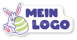 Osteraufkleber mit Logo
