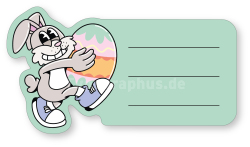 Osteraufkleber zum Beschriften