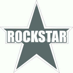 Rockstar Stern Konturschnitt