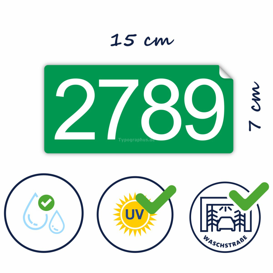 Aufkleber Gebündelter Bedarfsverkehr Ordnungsnummer 2