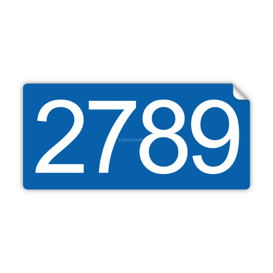 Mietwagen Ordnungsnummer blau