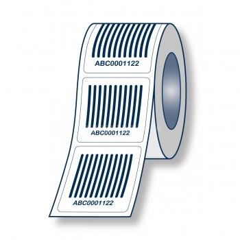 Barcode Etiketten Papier 40x40 mm auf Rolle