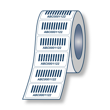 Barcode Etiketten Papier 50x30 mm auf Rolle