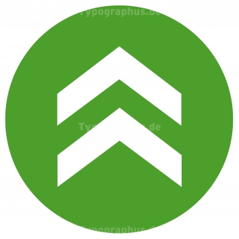 Fu&szlig;bodenaufkleber Pfeil rund 20cm Glatte B&ouml;den