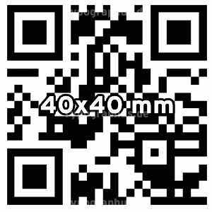 QR Code Aufkleber 40x40 mm | Ab 100 Stück