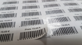 Barcode Etiketten Bogen