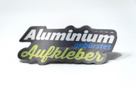 Aufkleber Metall-Effekt-Folie Aluminium gebürstet