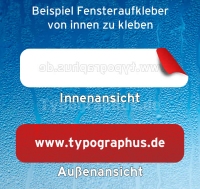 Fensteraufkleber - Hinterglas Premium
