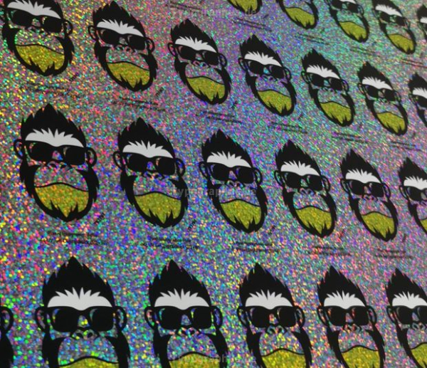 Aufkleber Hologramm Pixel Dust