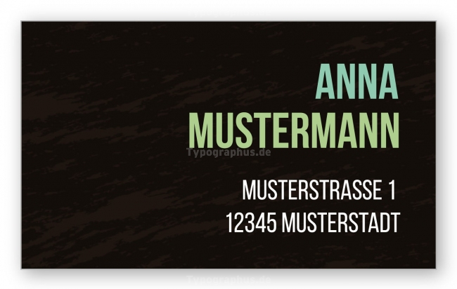 Adressaufkleber Schwarz-Grün (5x3 cm)