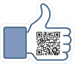 Facebook QR Code Sticker