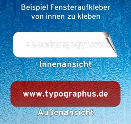 Scheibenaufkleber drucken