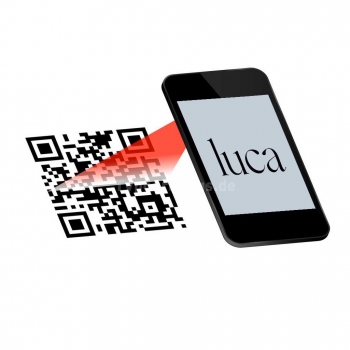 Luca App QR Code Aufkleber