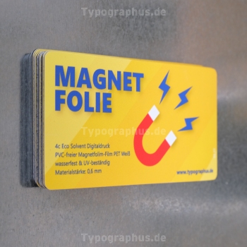Magnetfolie & Magnetaufkleber bedrucken, Wunschformat